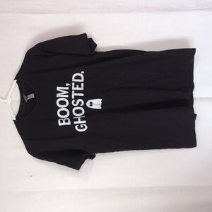 Next Level Apparel Black Boom Ghosted Short Sleeve Tee Size Large